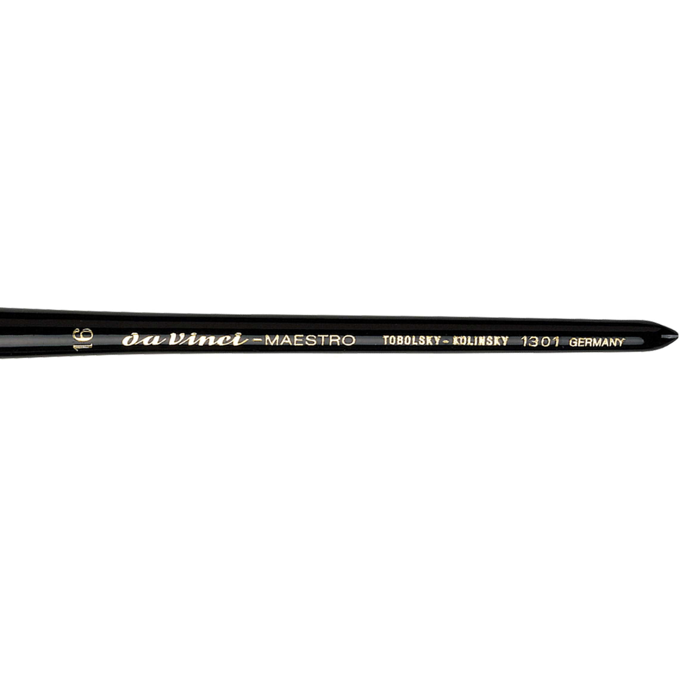 da Vinci Watercolor Series 1301 Maestro Paint Brush, Flat Kolinsky Red Sable, Size 16 (1301-16) - Image 4