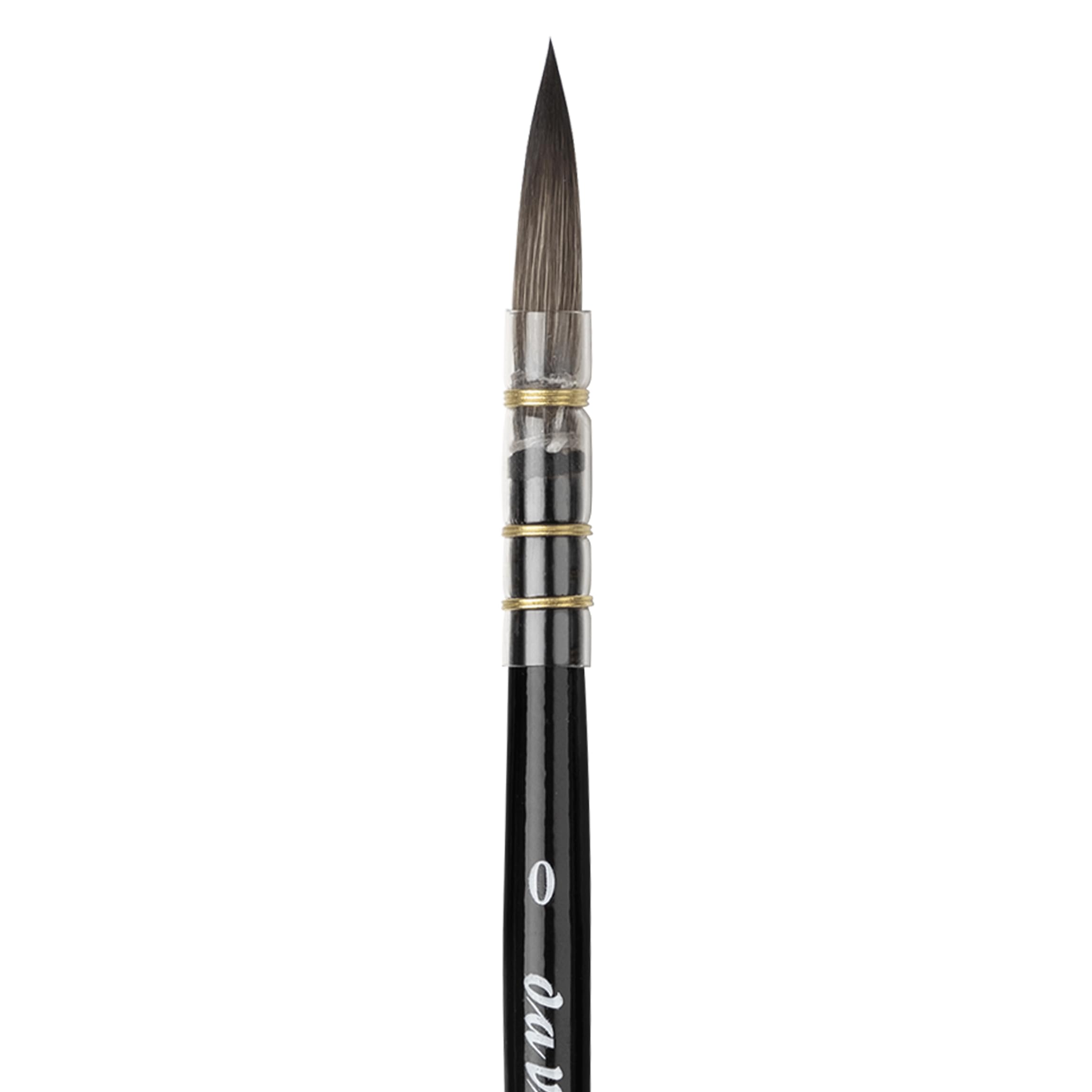 da Vinci Watercolor Series 498 Casaneo Paint Brush, Round Quill New Wave Synthetics, Size 0 - Image 3